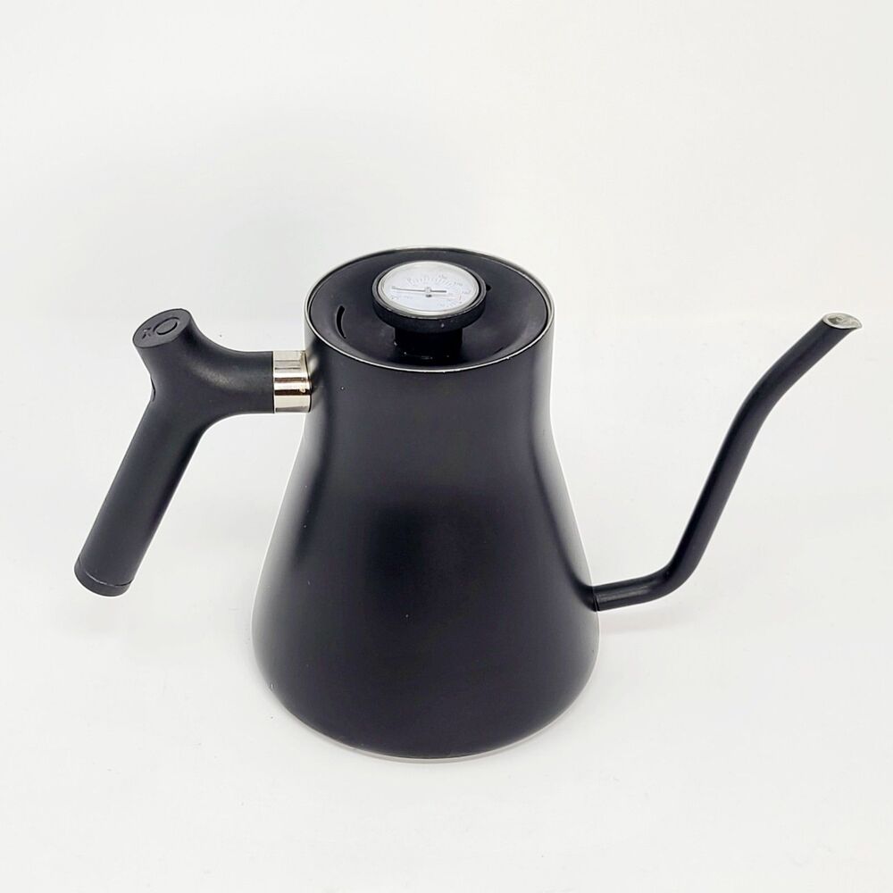 Fellow Stagg Stovetop Pour Over Coffee Kettle Matte Black Thermometer Lid...